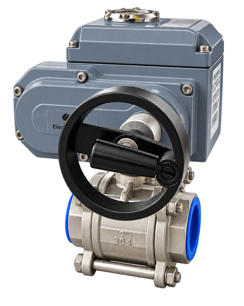 Electric Three-Piece Ball Valve
