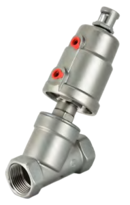 Pneumatic Angle Seat Valve - representative configuration