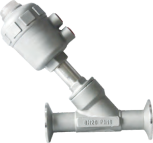 Pneumatic Angle Seat Valve - representative configuration