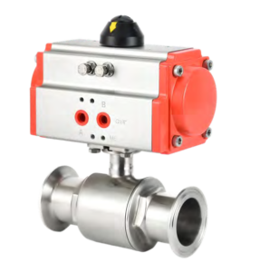 Pneumatic Sanitary Ball Valve - representative configuration