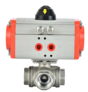 Pneumatic Three-Way Ball Valve - representative configuration